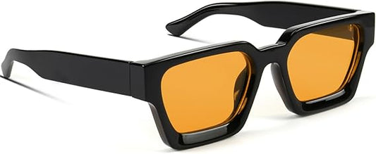 Trench Shades (Black w/ Orange Lens)