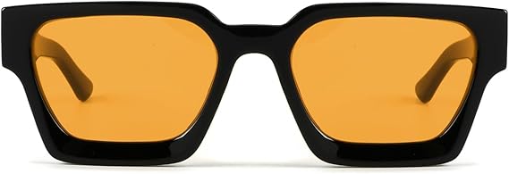 Trench Shades (Black w/ Orange Lens)