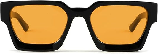 Trench Shades (Black w/ Orange Lens)